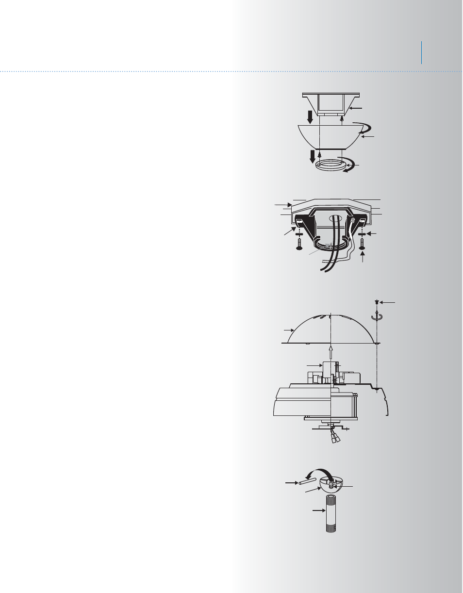 Kcl89-300133-p4, Rivetta, Hanging the fan | Kichler 300133 User Manual | Page 5 / 16