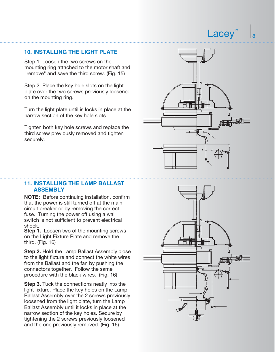 Kcl80-300181-p8, Lacey | Kichler 300181 User Manual | Page 9 / 16