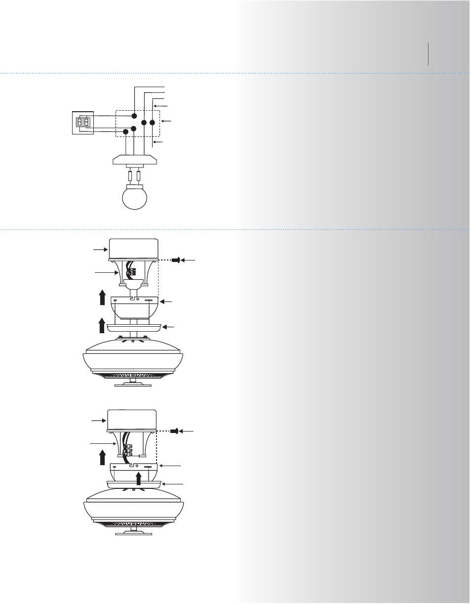 Canfield, Standard ceiling installation, Close-to-ceiling installation | Finishing the installation | Kichler 300103 User Manual | Page 9 / 13
