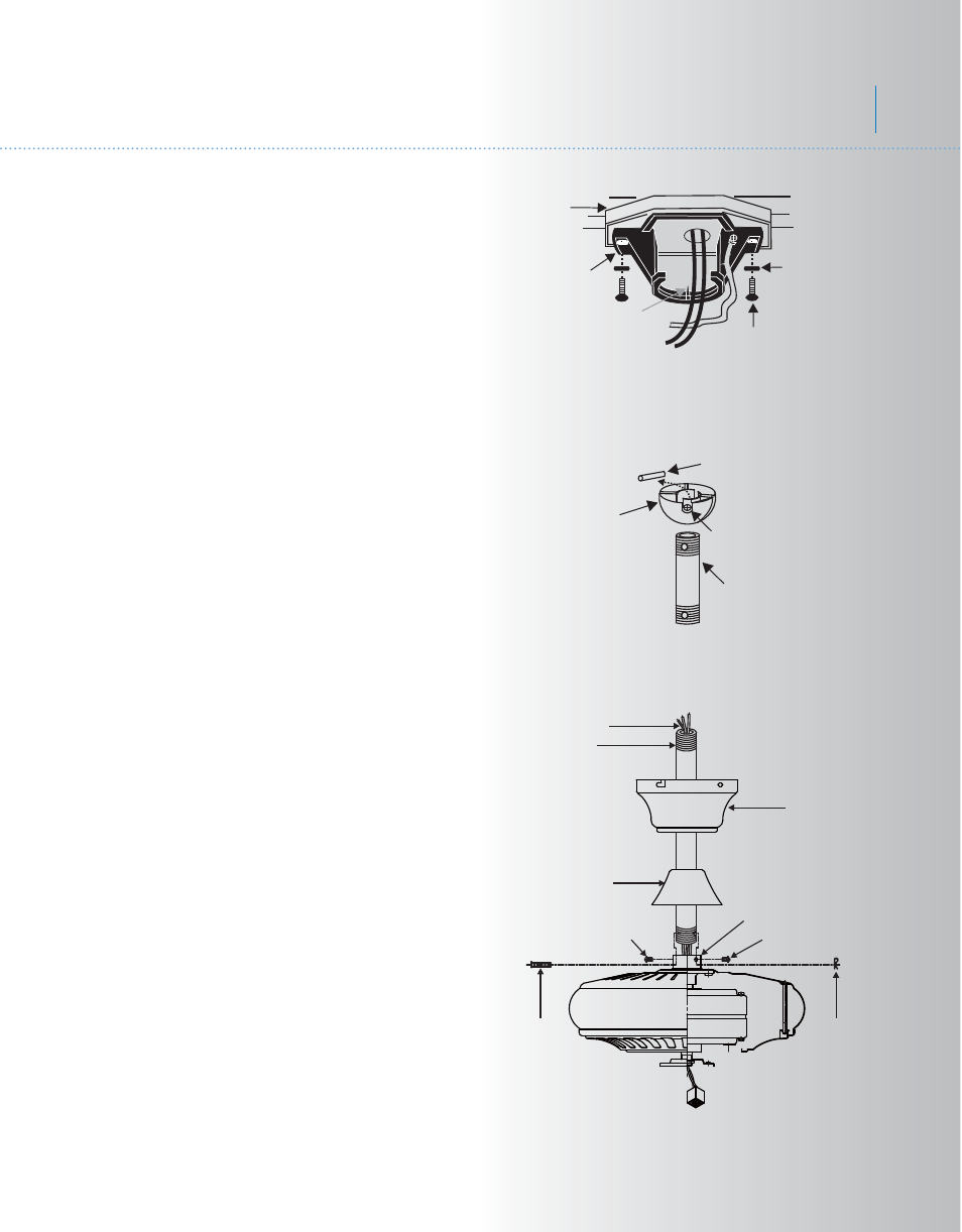 Al390kcl+3fdc-300994 p4, Sutter place, Premier | Hanging the fan standard ceiling installation | Kichler 339400 User Manual | Page 5 / 12