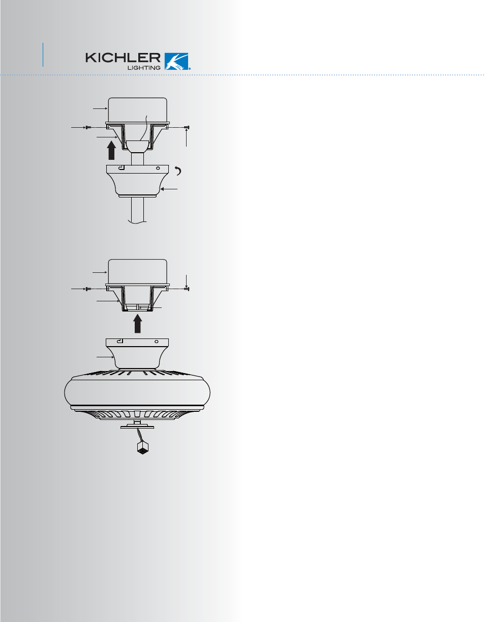 Al390kcl+3fdc-300994 p7, Finishing the installation | Kichler 339400 User Manual | Page 8 / 12