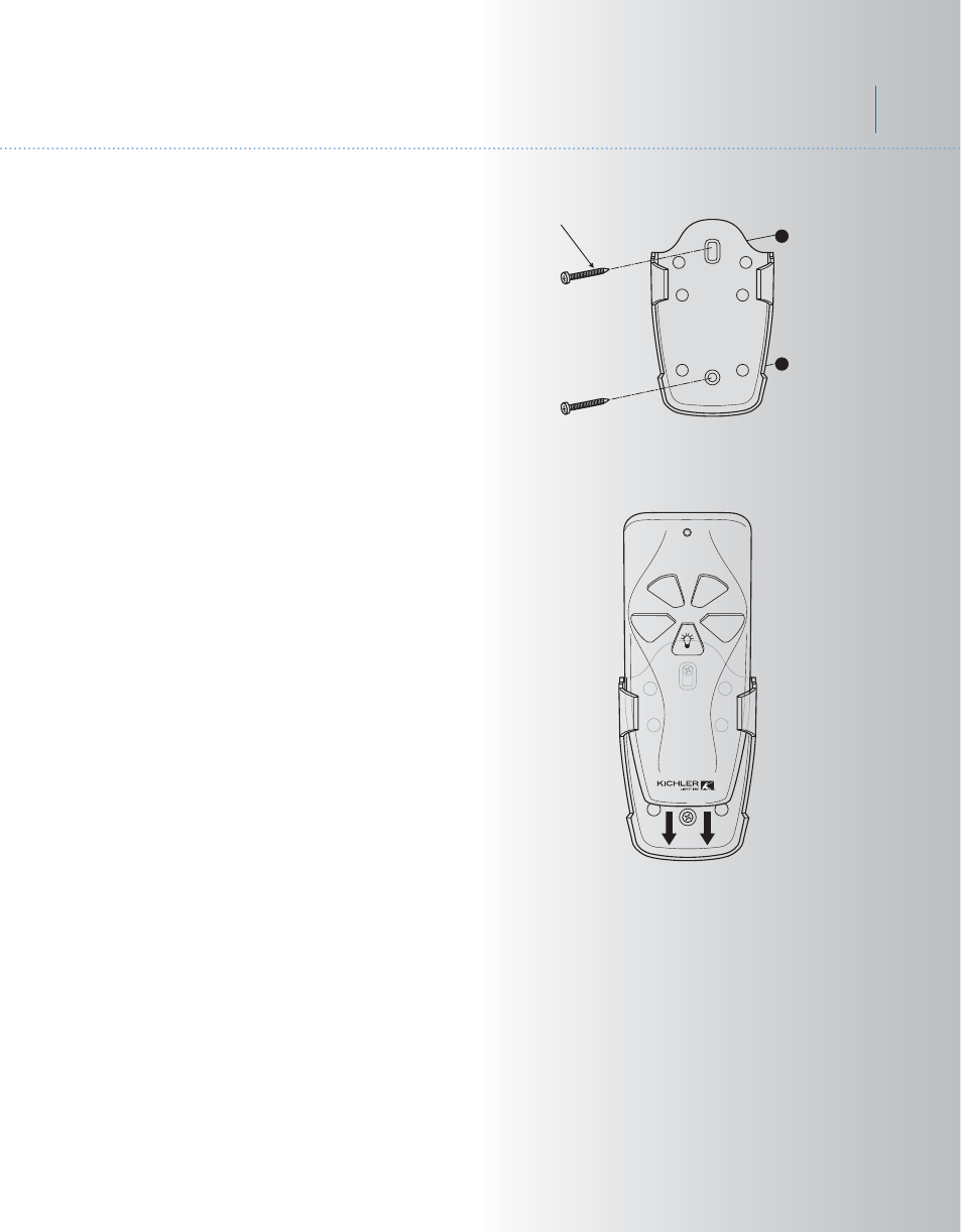 Kcl36+1l-300017-p12, Celino, Installing the transmitter wall bracket | Kichler 300017 User Manual | Page 13 / 14