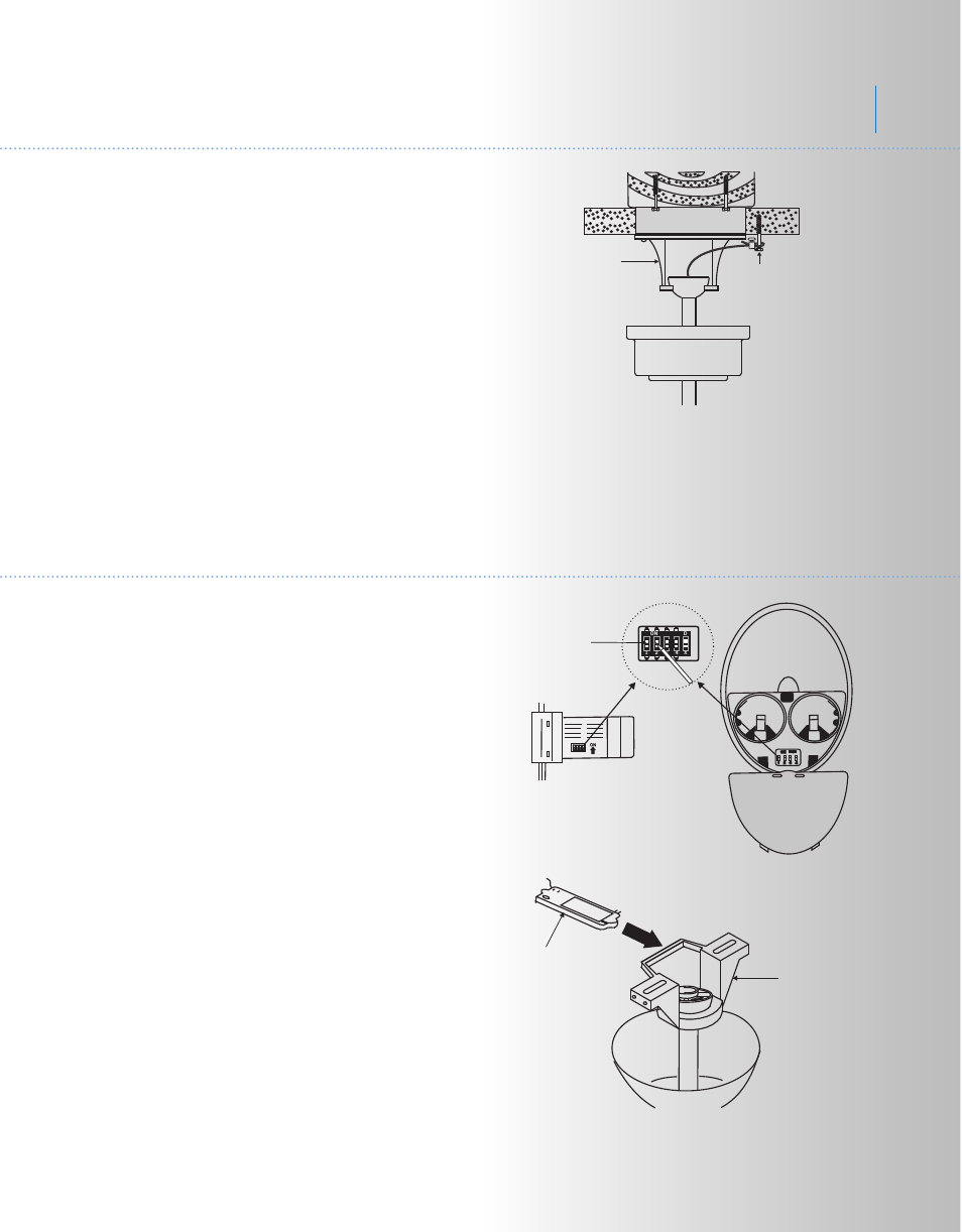 Csc01kcl-300145-p6, Ridley, Electrical connections | Installation of safety support | Kichler 300145 User Manual | Page 7 / 14