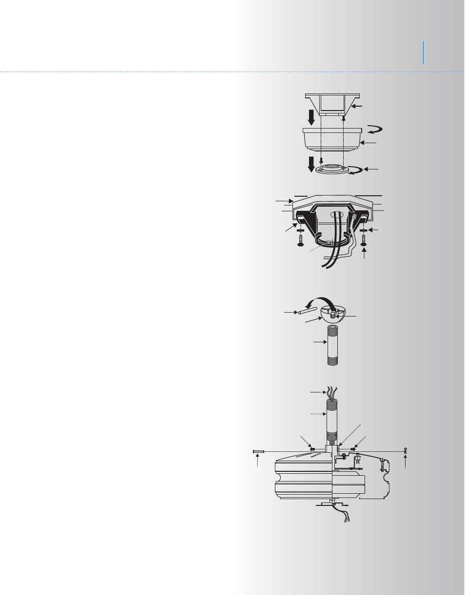 Kcl82-300138-p4, Carlson, Hanging the fan | Kichler 300138 User Manual | Page 5 / 14