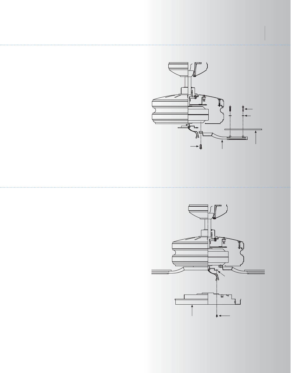 Kcl82-300138-p8, Carlson, Installing the light plate | Attaching the fan blades | Kichler 300138 User Manual | Page 9 / 14