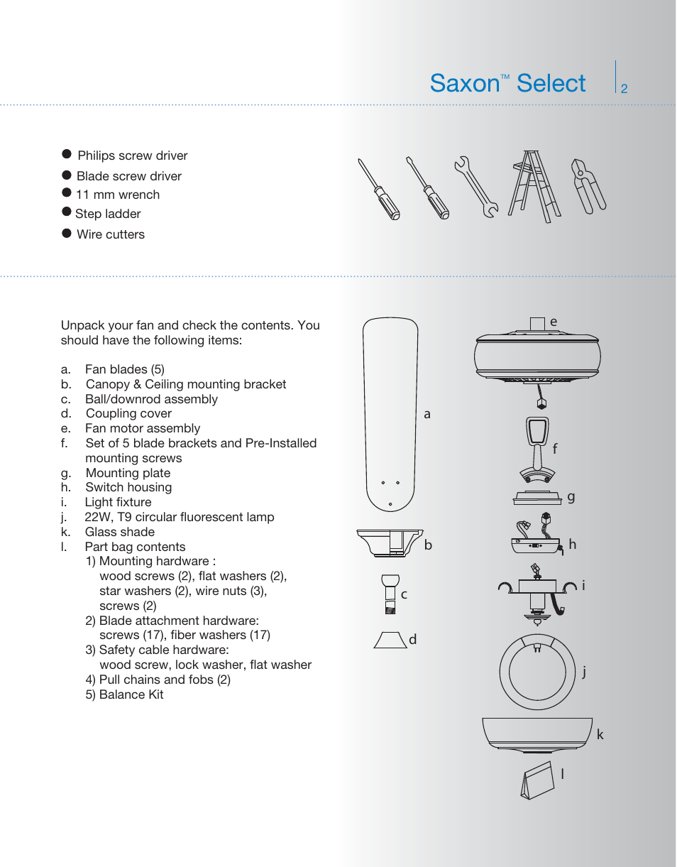 Yg219kcl+1l-339212 p2, Saxon, Select | Kichler 339212 User Manual | Page 3 / 13