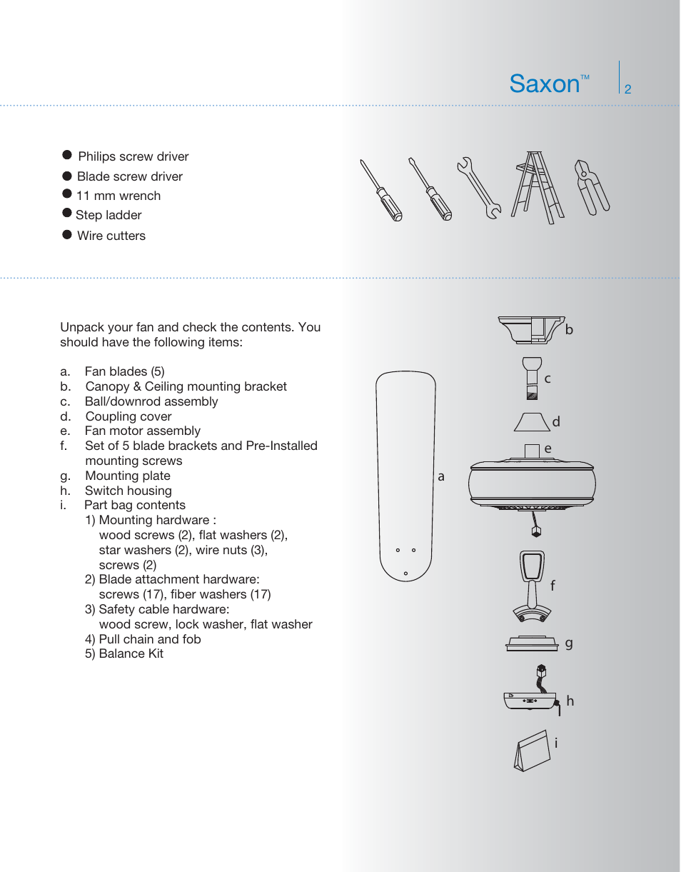 Yg219kcl-339012 p2, Saxon | Kichler 339012 User Manual | Page 3 / 12