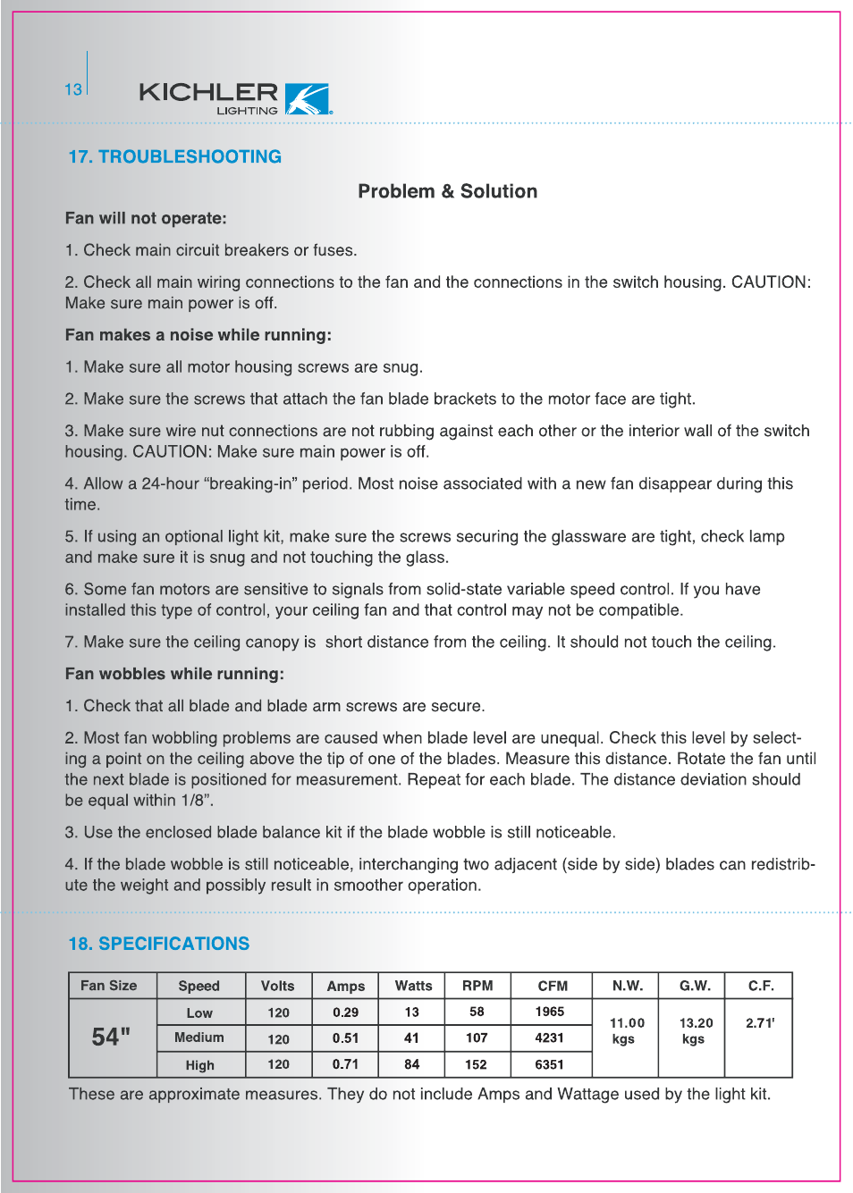 Kichler 300004 v.1 User Manual | Page 14 / 14