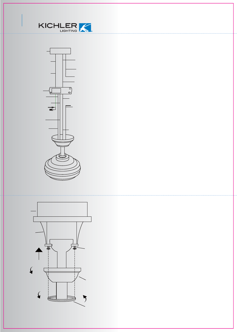 Installing the ceiling canopy | Kichler 300004 v.1 User Manual | Page 8 / 14
