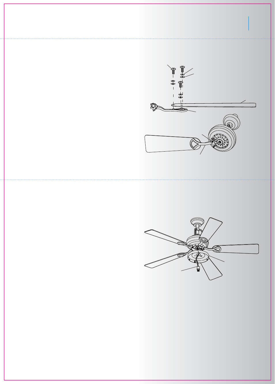 Meredith, Attaching the fan blades, Installating the mounting plate | Kichler 300004 v.1 User Manual | Page 9 / 14