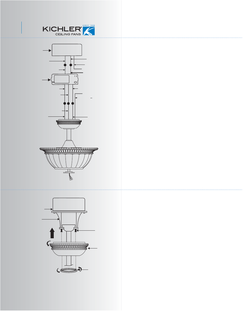 Finishing the installation | Kichler 300012 User Manual | Page 8 / 14