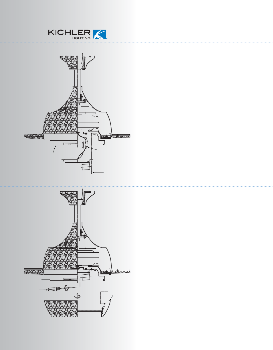 Kcl77-300137-p9, Installing the bulbs and glass lens frame, Installing the socket plate | Kichler 300137 User Manual | Page 10 / 14