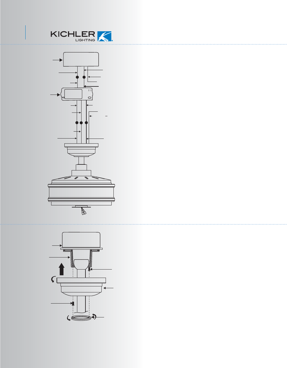 Kcl84-300140-p7, Finishing the installation | Kichler 300140 User Manual | Page 8 / 14