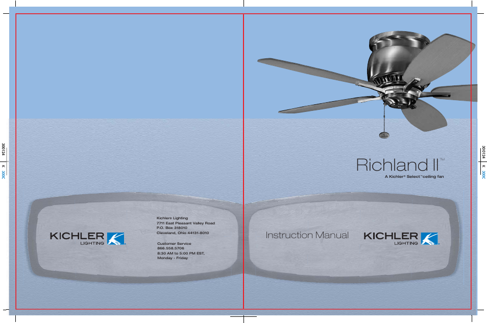Kichler 300124 User Manual | 11 pages