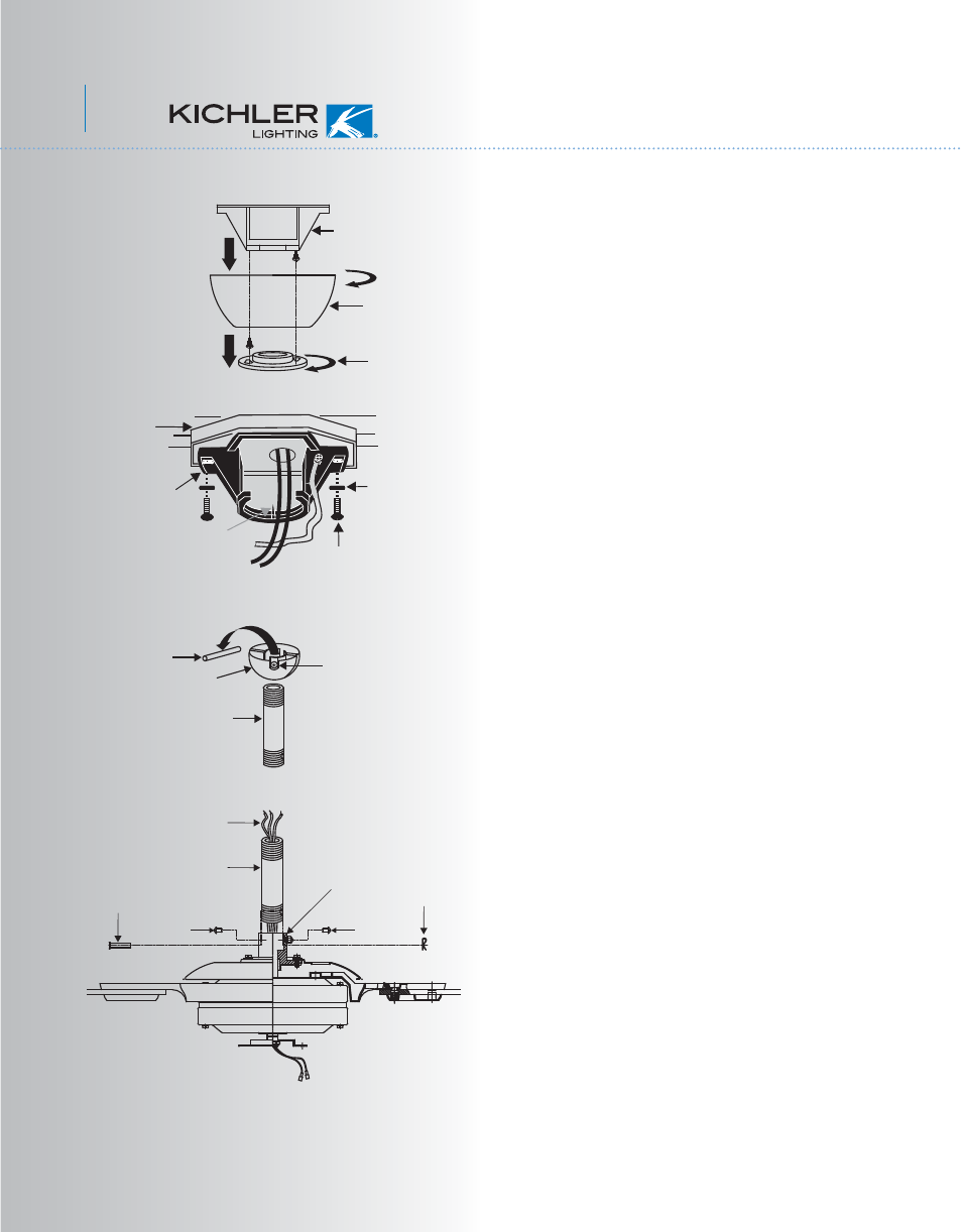 Kcl101-300142-p5, Hanging the fan | Kichler 300142 User Manual | Page 6 / 15