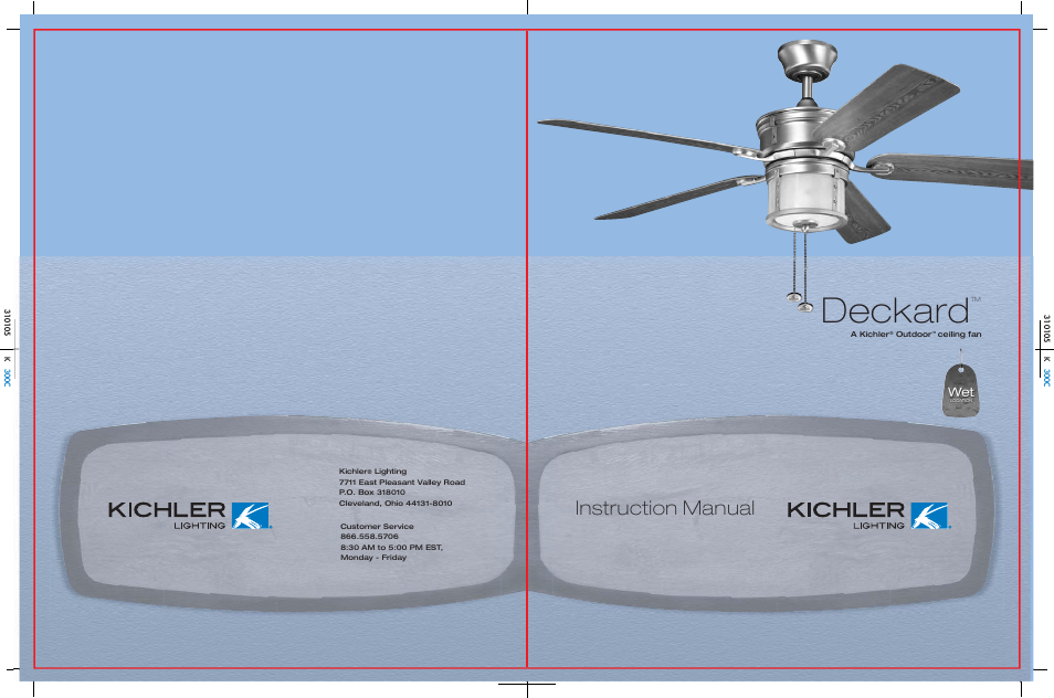 Kichler 310105 User Manual | 12 pages
