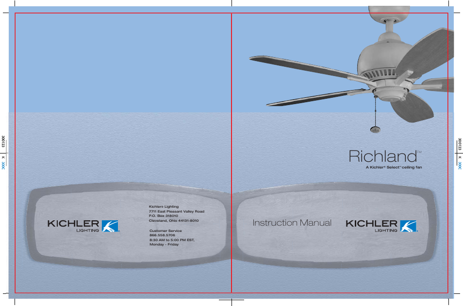 Kichler 300123 User Manual | 11 pages