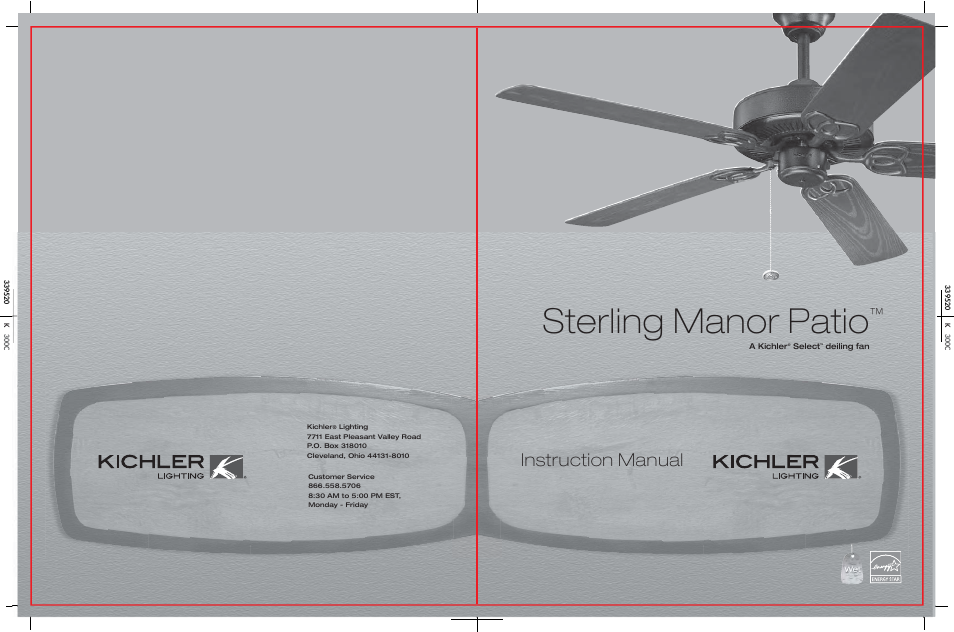Kichler 339520 User Manual | 11 pages