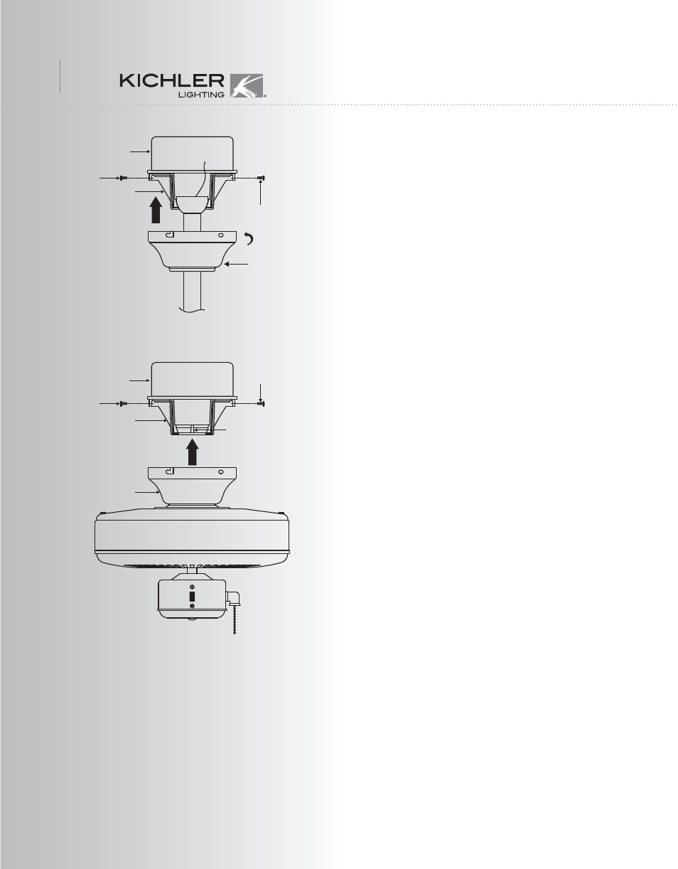 B-552kclod-339520-e p7, Finishing the installation | Kichler 339520 User Manual | Page 8 / 11