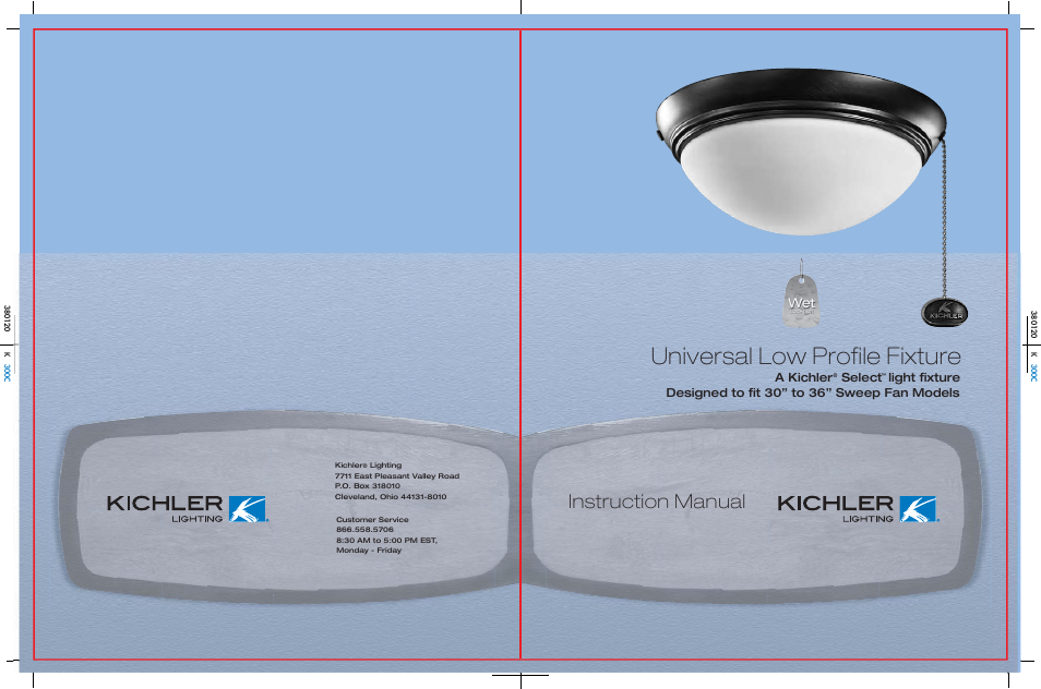 Kichler 380120 User Manual | 4 pages
