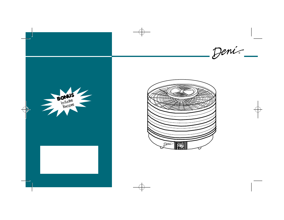 Deni Food Dehydrator 7100 User Manual | 16 pages