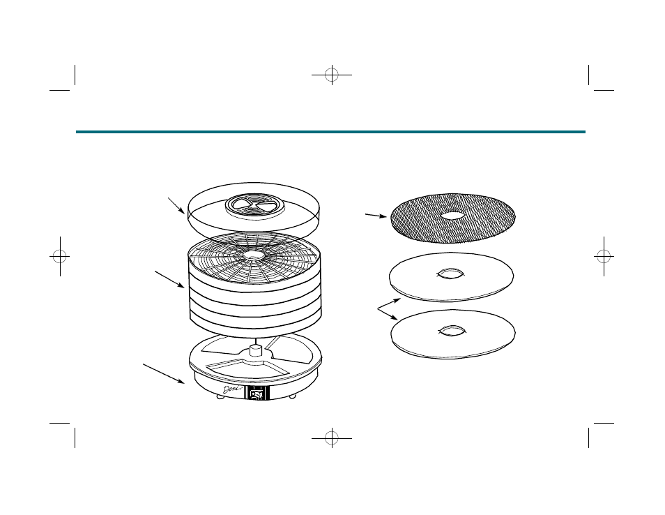 Food dehydrator | Deni Food Dehydrator 7100 User Manual | Page 3 / 16