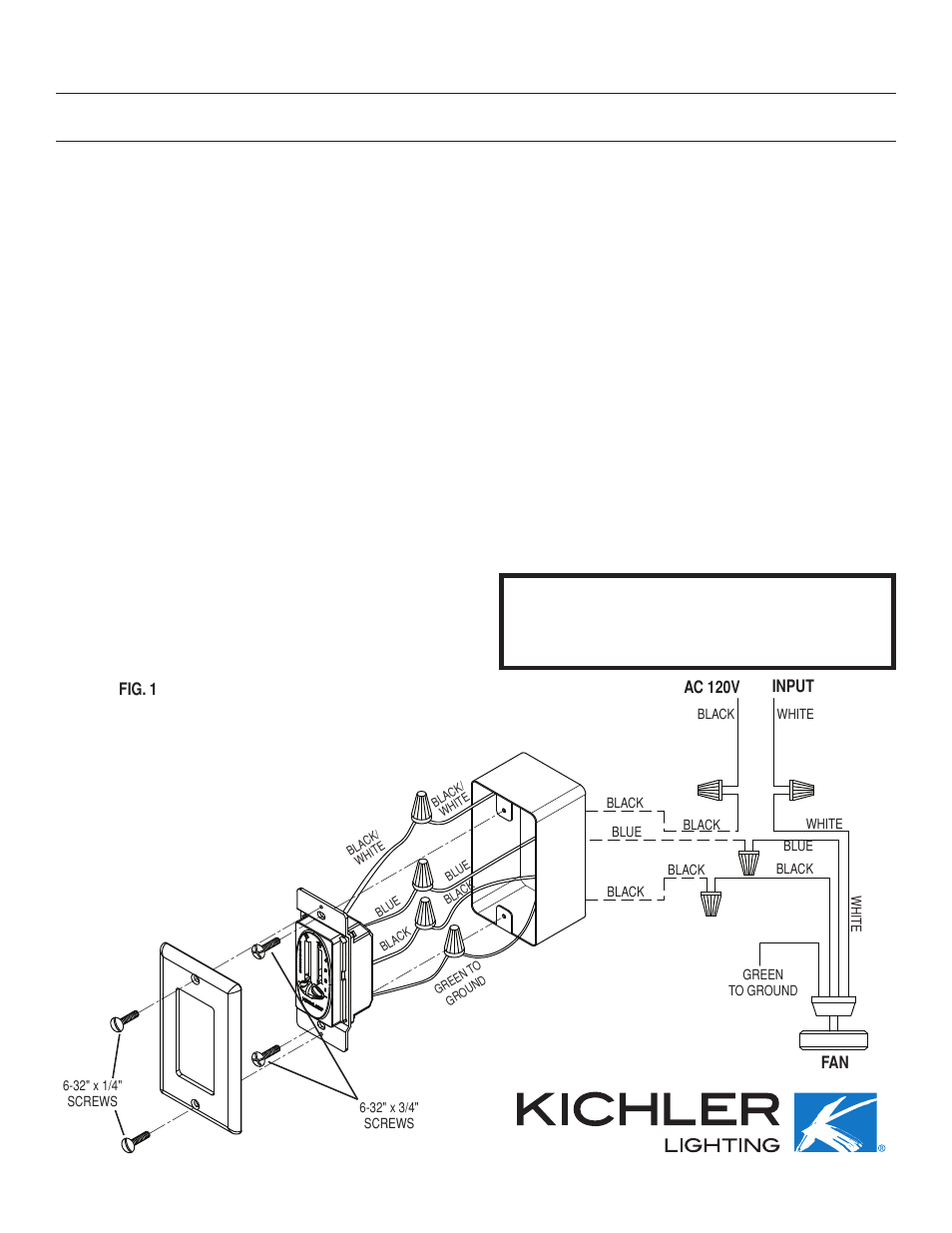 Kichler 337010 Dual Slider Control User Manual | 1 page