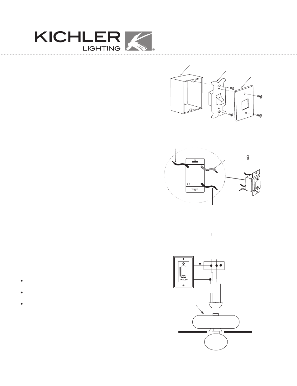 Kichler 337011 User Manual | 2 pages