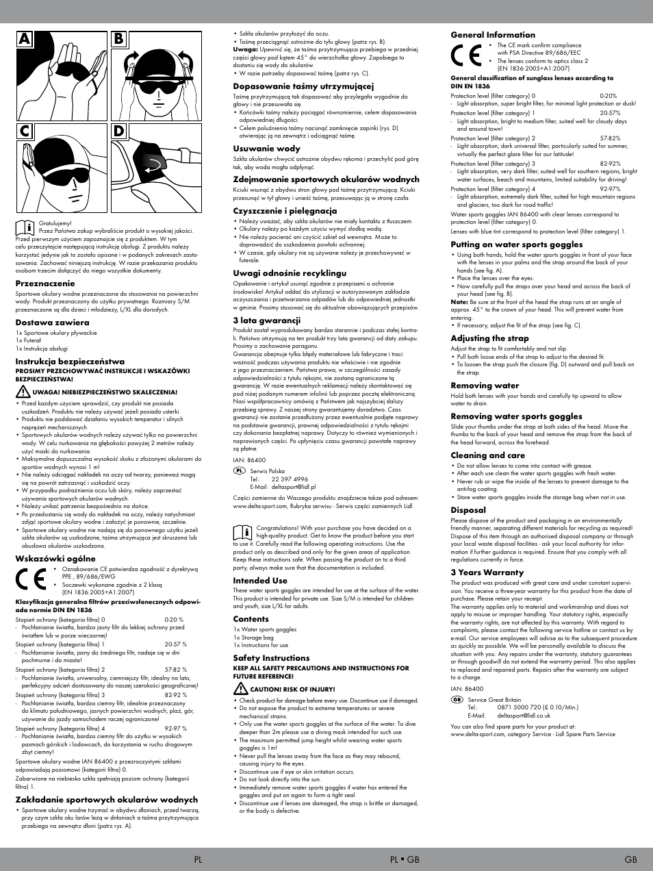 Ab c d, Pl ▪ gb | Crivit WS-1602 User Manual | Page 2 / 2
