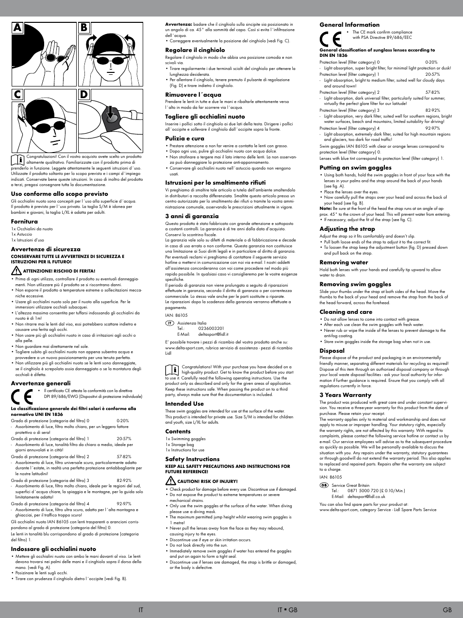Ab c d, It ▪ gb it | Crivit SB-1601 User Manual | Page 2 / 2