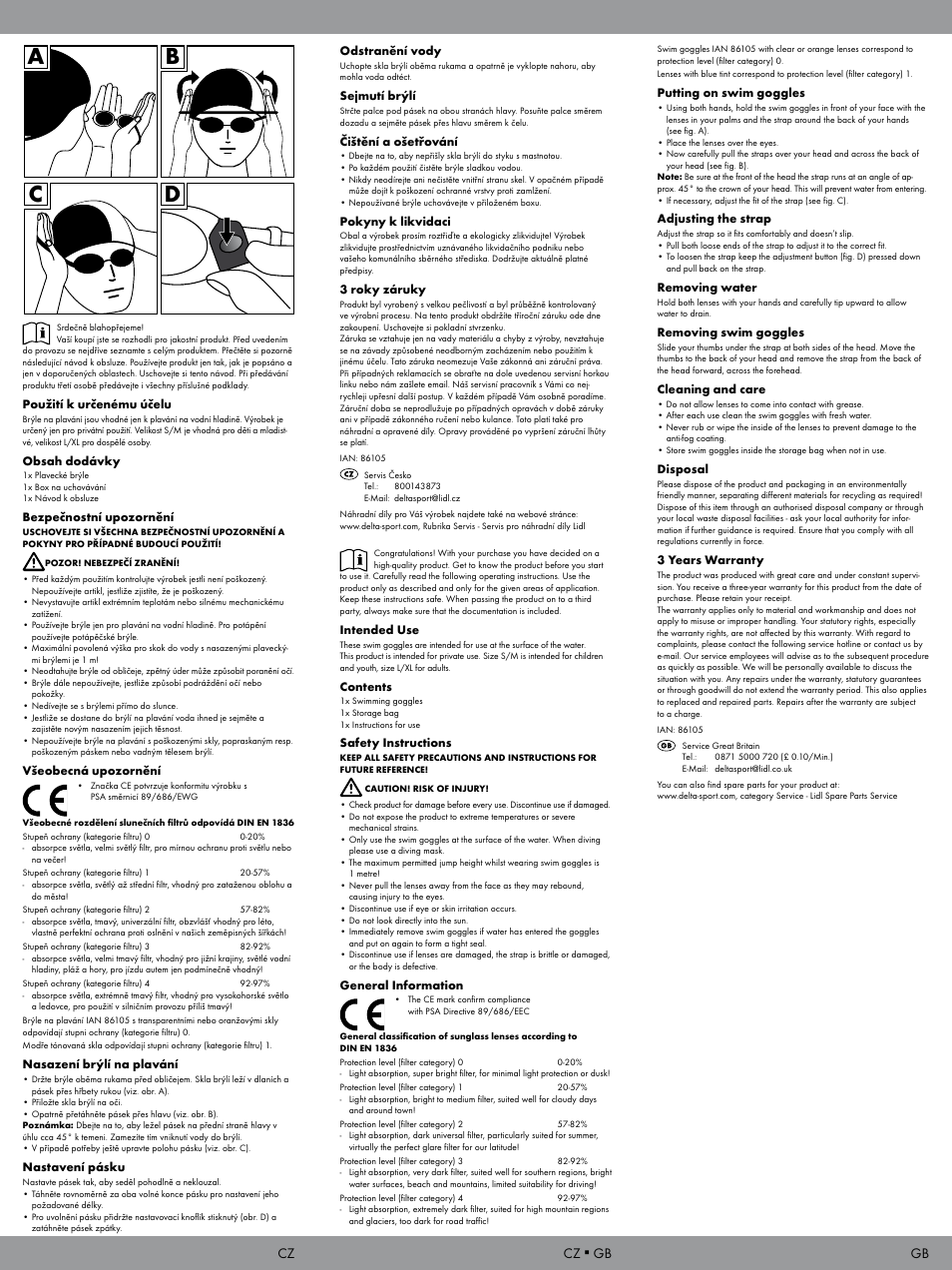 Ab c d, Cz ▪ gb | Crivit SB-1601 User Manual | Page 2 / 2