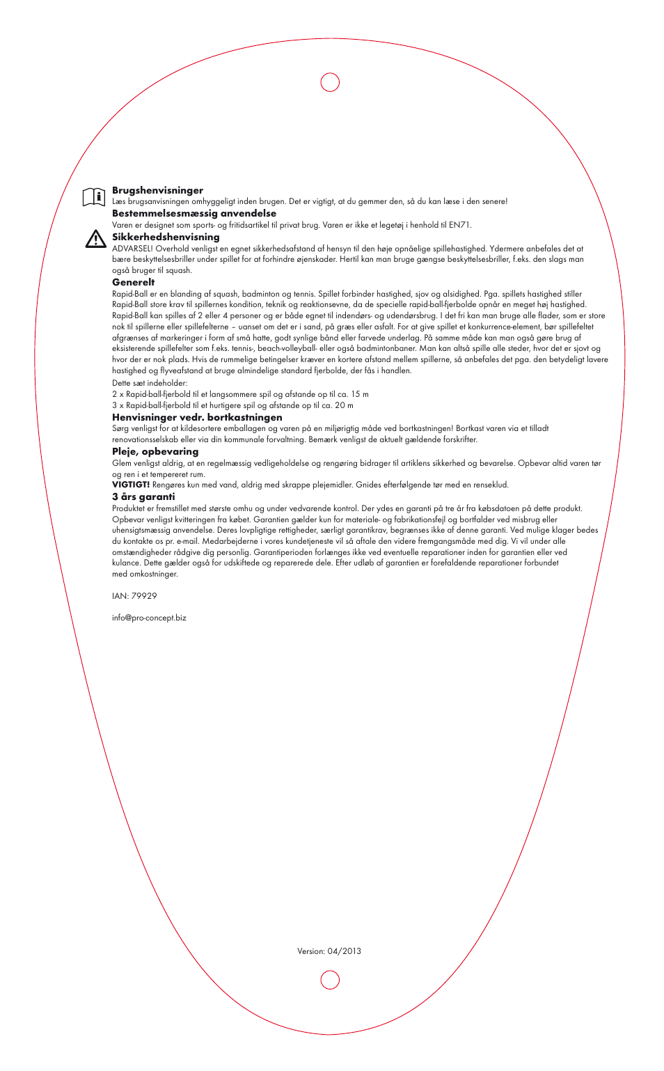 Crivit Speed Badminton Set User Manual | Page 2 / 2