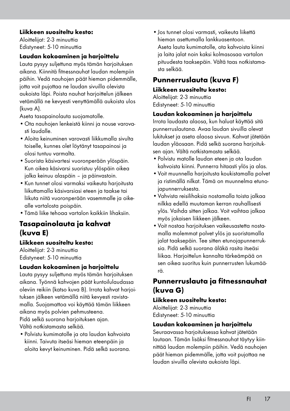 Crivit FB-1539 User Manual | Page 17 / 64