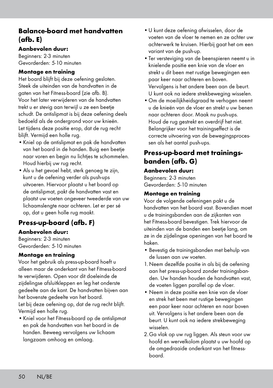 Crivit FB-1539 User Manual | Page 50 / 64