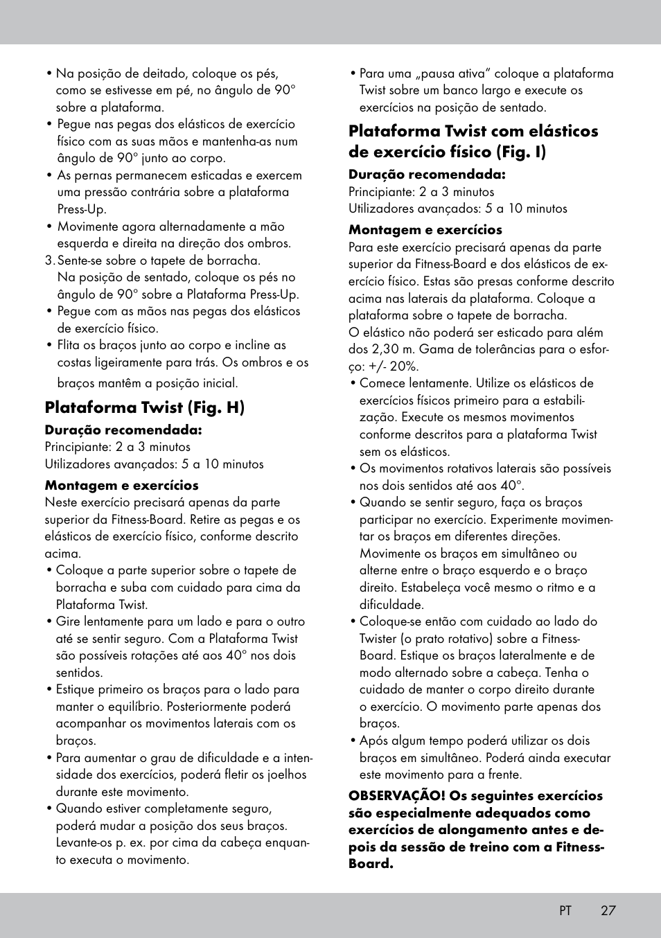Plataforma twist (fig. h) | Crivit FB-1539 User Manual | Page 27 / 48