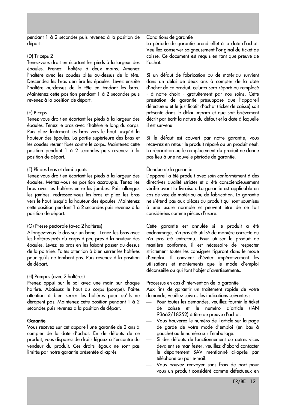 Crivit 2.5kg Kettlebell User Manual | Page 12 / 21