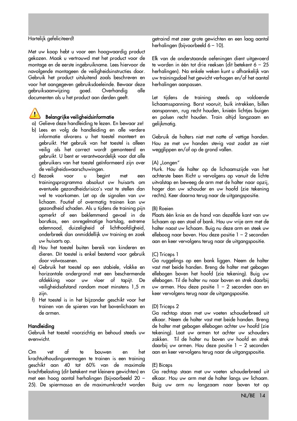 Crivit 2.5kg Kettlebell User Manual | Page 14 / 21