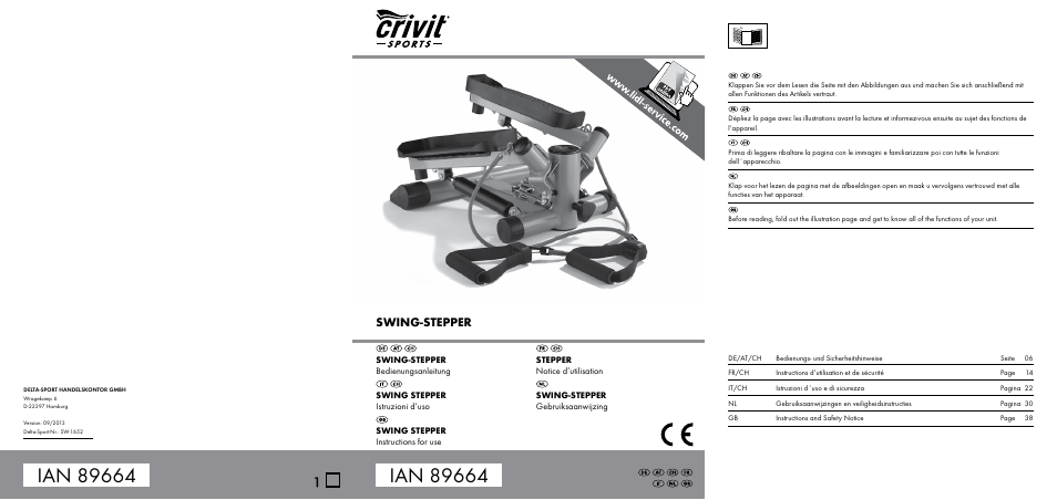 Crivit SW-1652 User Manual | 43 pages