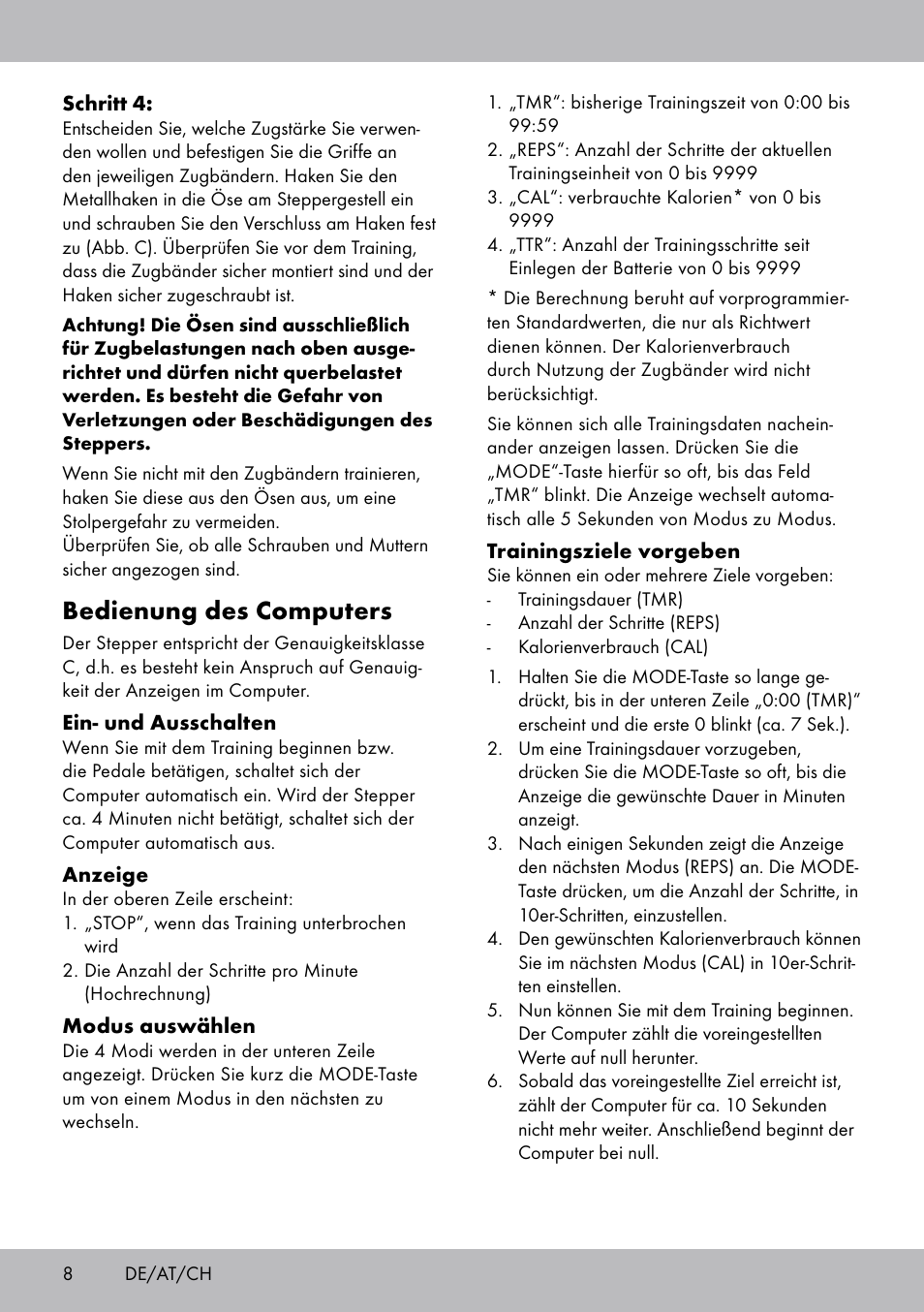 Bedienung des computers | Crivit SW-1652 User Manual | Page 6 / 43