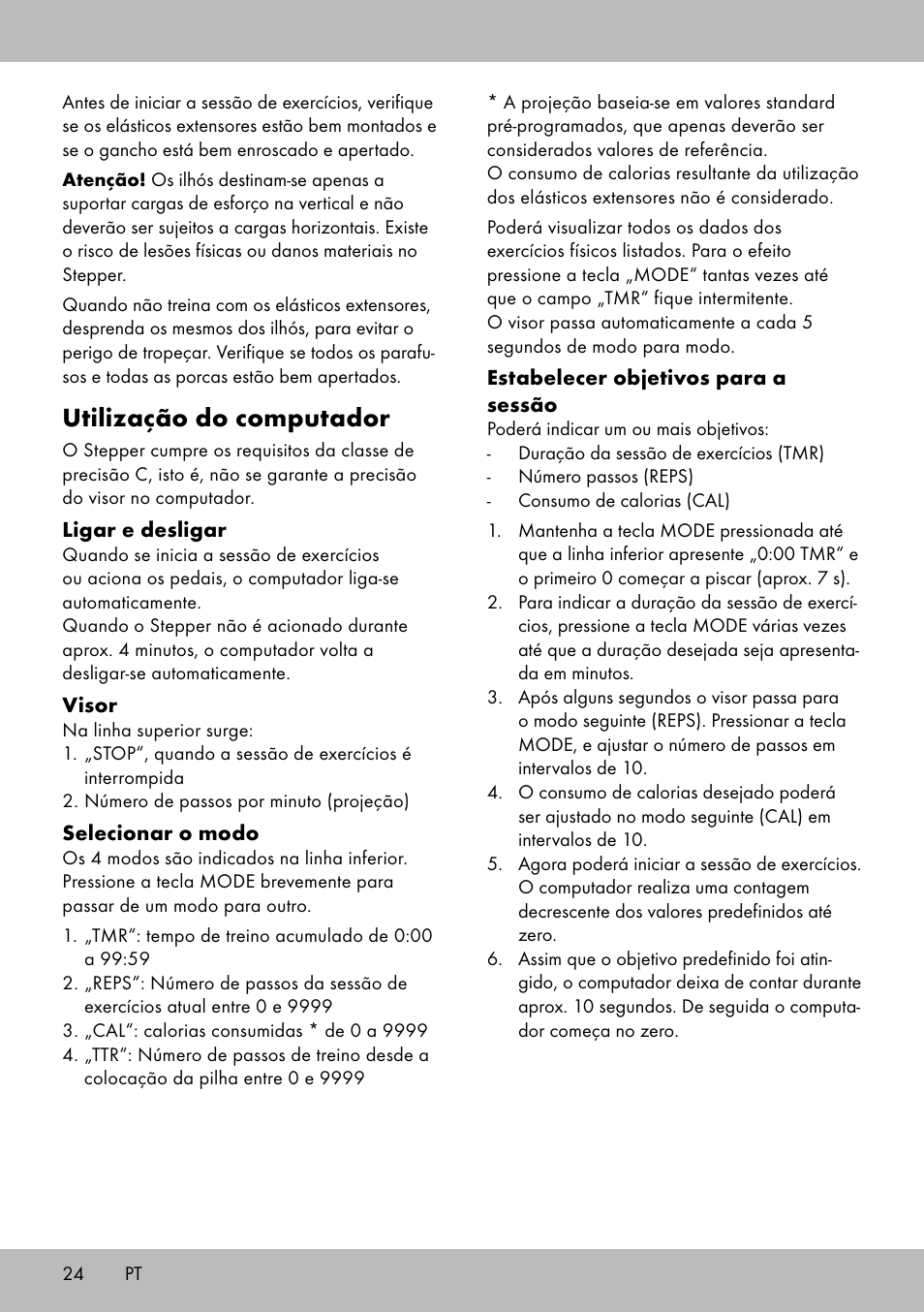 Utilização do computador | Crivit SW-1652 User Manual | Page 22 / 43