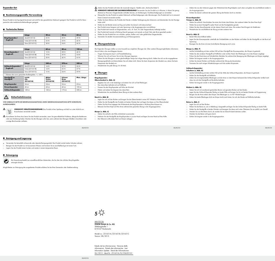 Crivit Z31651 User Manual | Page 4 / 4