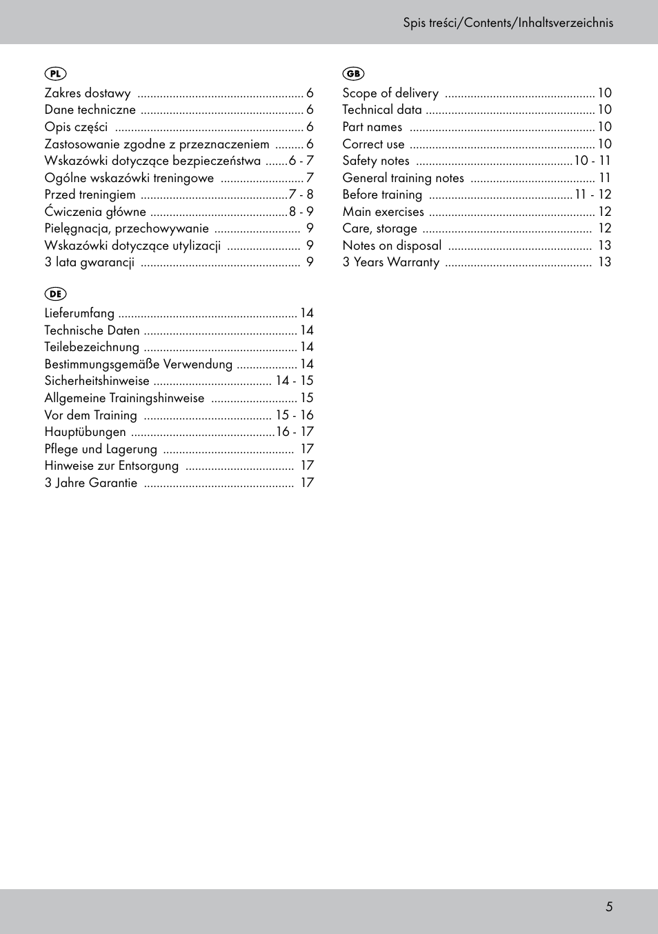 Crivit PS-1748 User Manual | Page 5 / 20