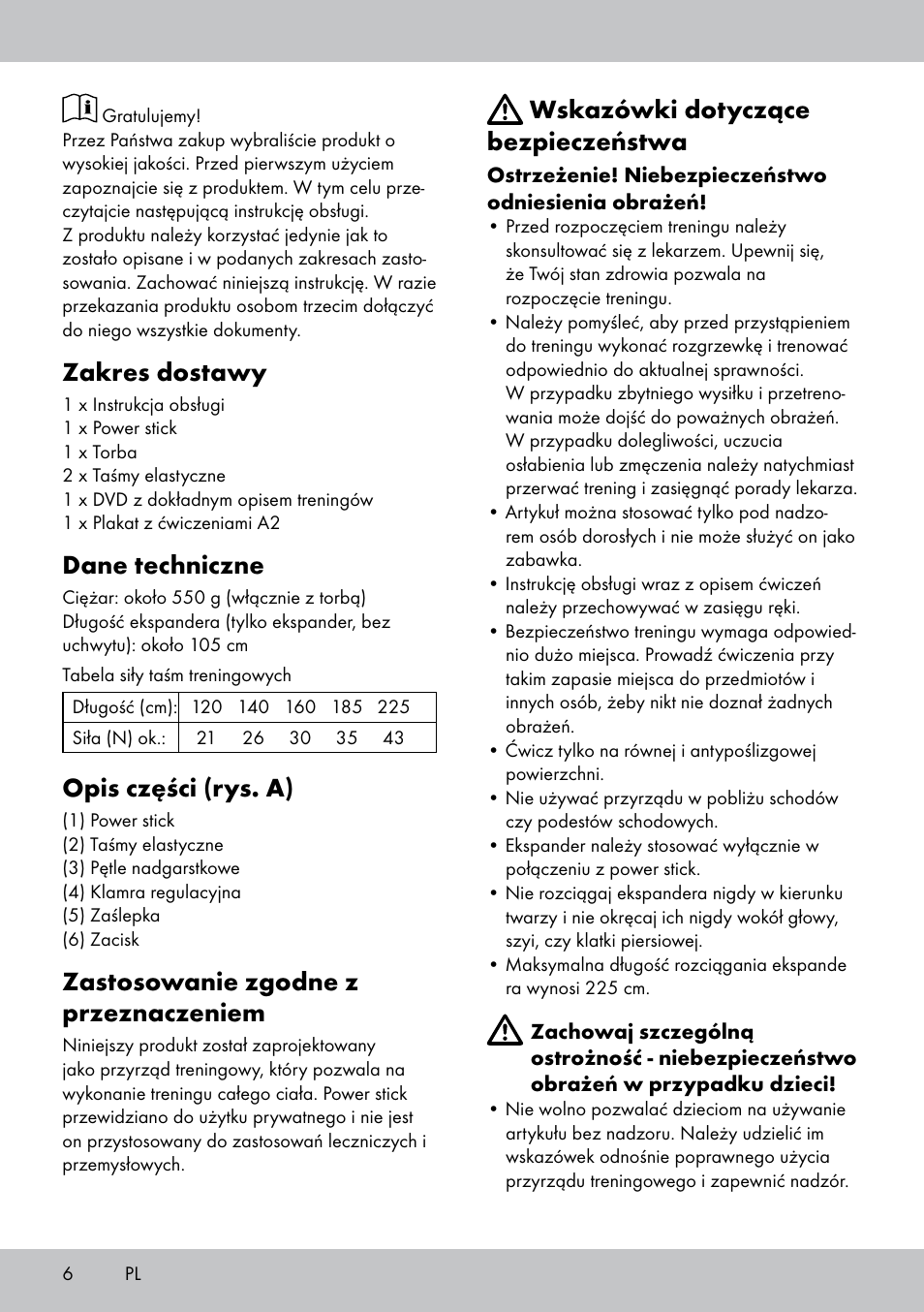Zakres dostawy, Dane techniczne, Opis części (rys. a) | Zastosowanie zgodne z przeznaczeniem, Wskazówki dotyczące bezpieczeństwa | Crivit PS-1748 User Manual | Page 6 / 20