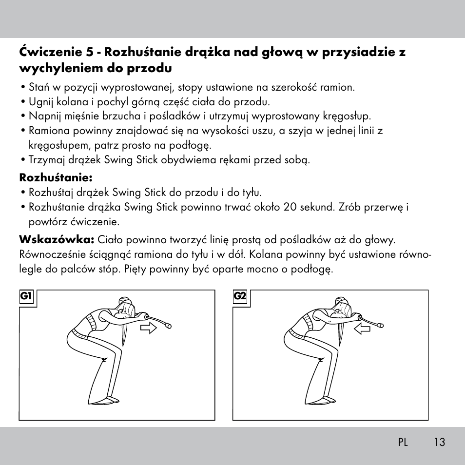 Crivit Fitness Swing Stick User Manual | Page 11 / 63
