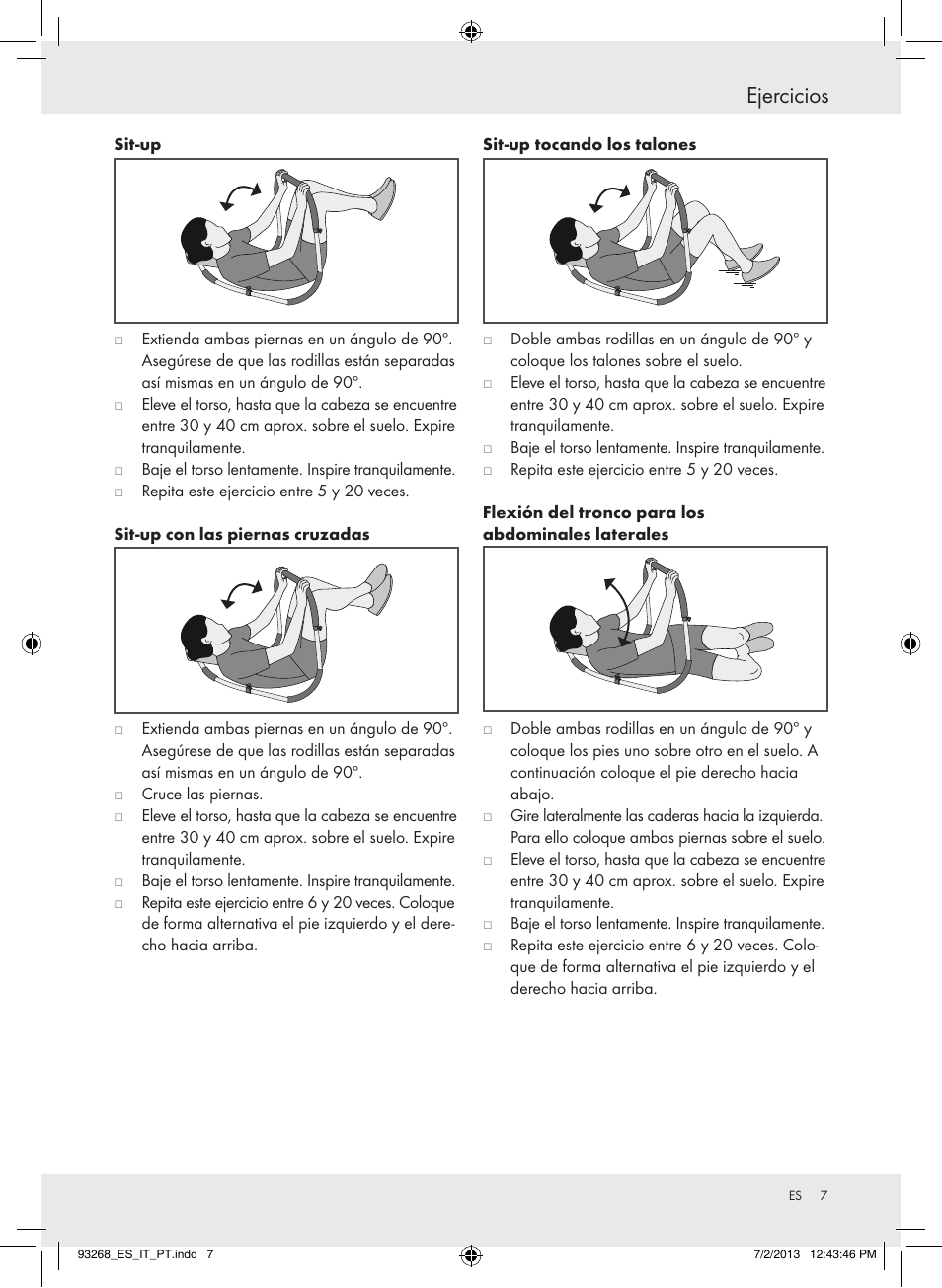 Ejercicios | Crivit Z31742 User Manual | Page 8 / 36