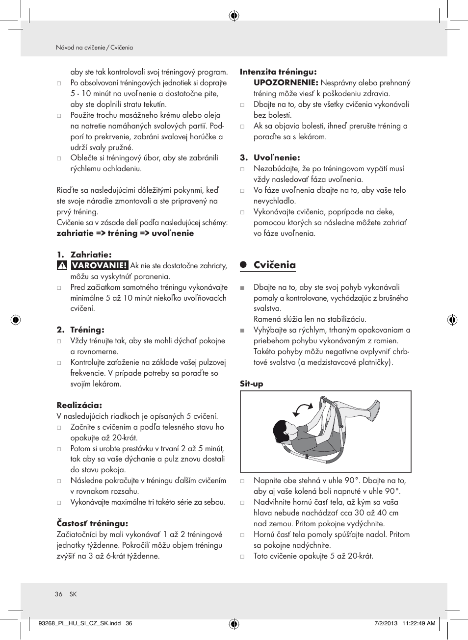 Cvičenia | Crivit Z31742 User Manual | Page 37 / 48