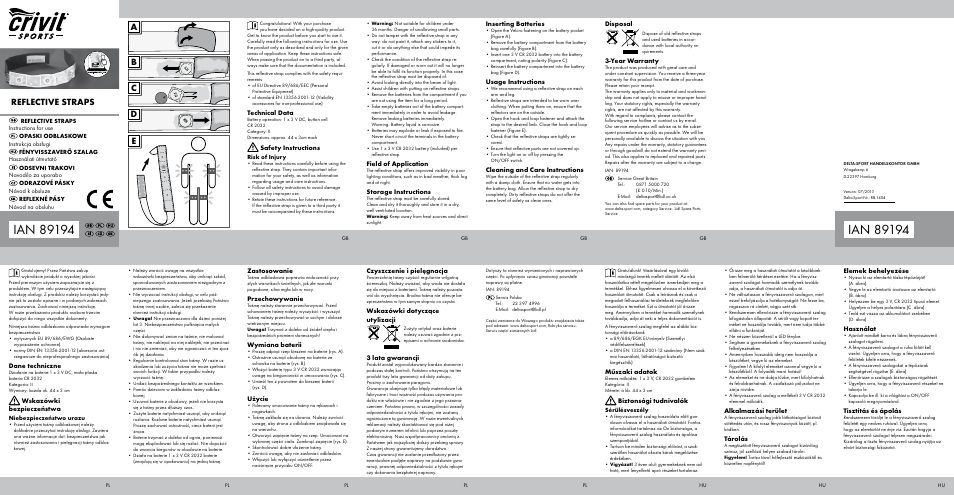 Crivit RB-1404 User Manual | 2 pages