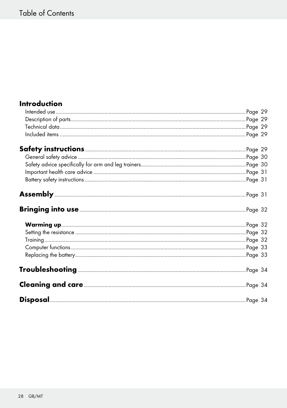 Crivit Z31434 User Manual | Page 28 / 43