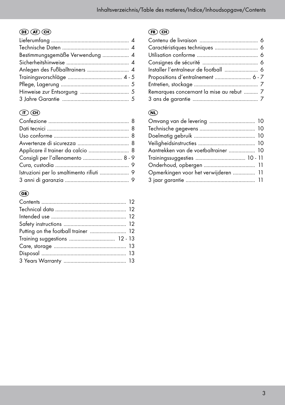 Crivit FT-1625 User Manual | Page 3 / 16