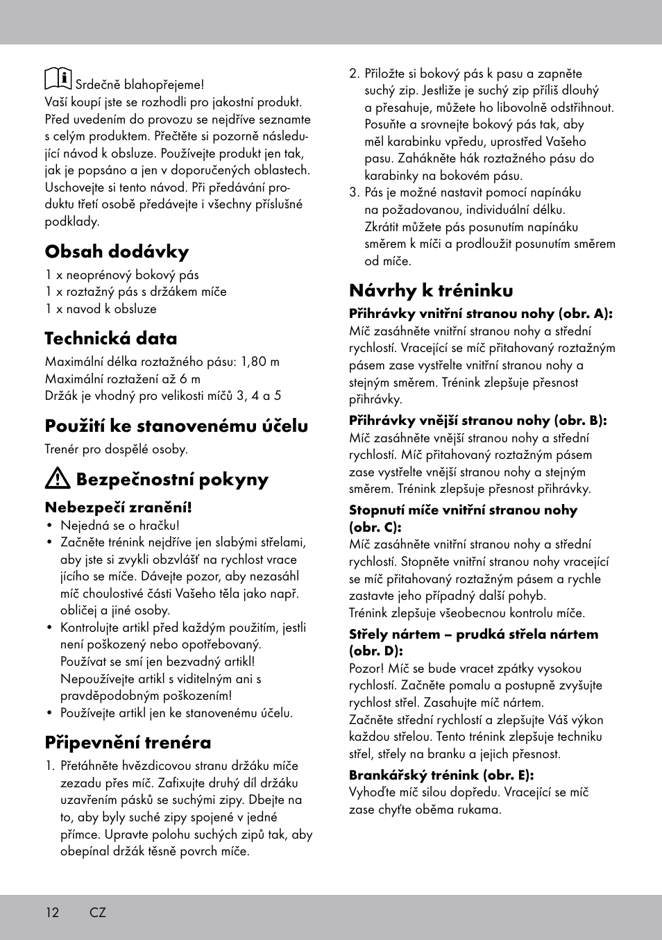 Crivit FT-1625 User Manual | Page 12 / 20